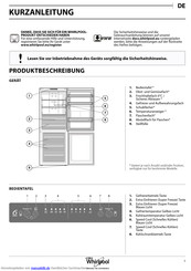 Whirlpool B TNF 5012 OX Kurzanleitung