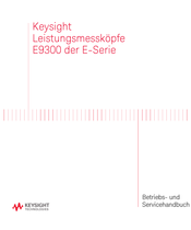 Keysight Technologies E9301A Betriebshandbuch