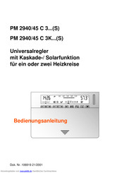 TEM PM 2940/45 C 3K serie Bedienungsanleitung