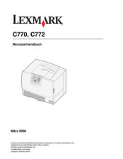 Lexmark C772 Benutzerhandbuch