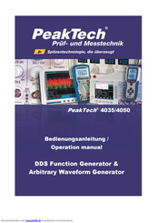 PeakTech 4050 Bedienungsanleitung