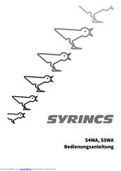 Syrincs S5WA Bedienungsanleitung