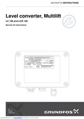 Grundfos LCD 109 Handbuch