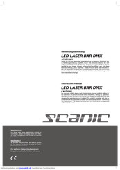 Scanic LED LASER BAR DMX Bedienungsanleitung