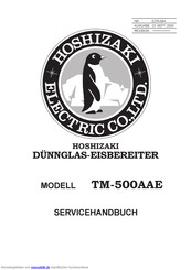 Hoshizaki TM-500AAE Servicehandbuch