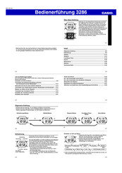Casio 3286 Betriebsanleitung