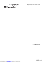 Electrolux EKE510104 Benutzerinformation