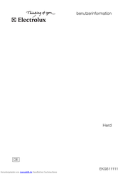 Electrolux EKG511111 Benutzerinformation
