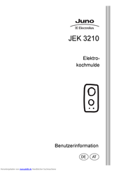 JUNO JEK 3210 Benutzerinformation