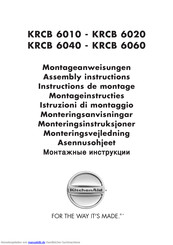 KitchenAid KRCB 6060 Montageanweisung
