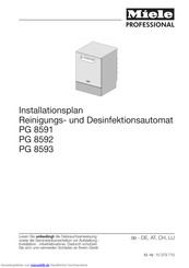 Miele PG 8593 Installations Anleitung