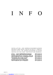 Info ER 2529 B Installations- Und Gebrauchsanweisungen