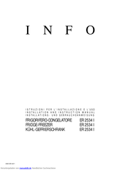 Info ER 2534 I Installations- Und Gebrauchsanweisung