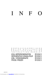 Info ER 2532 D Gebrauchsanweisung