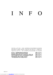 Info ER3137I Installations- Und Gebrauchsanweisungen