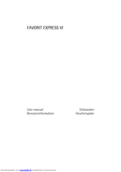 AEG Electrolux FAVORIT EXPRESS VI Benutzerinformation
