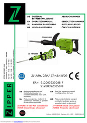 Zipper Mowers ZI-ABH1500 Originalbetriebsanleitung