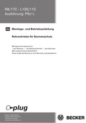 Becker R8/17C PROF+ Montage- Und Betriebsanleitung