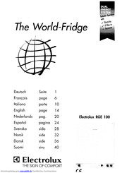 Electrolux RGE 100 Handbuch