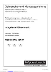 Küppersbusch IKE 156-0 Gebrauchs- Und Montageanleitung