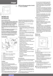 hager WYW52xQ Bedienungsanleitung