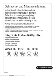 Küppersbusch IKE 247-8 Gebrauchs- Und Montageanleitung