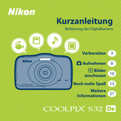 Nikon COOLPIX S32 Kurzanleitung