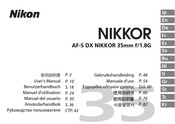 Nikon AF-S DX NIKKOR 35mm f/1.8G Benutzerhandbuch