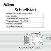 Nikon Coolpix L330 Schnellstartanleitung