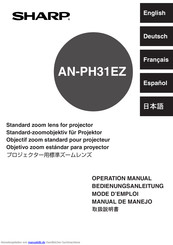 Sharp AN-PH31EZ Bedienungsanleitung