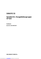 Siemens SIMATIC S5 CP523 Handbuch