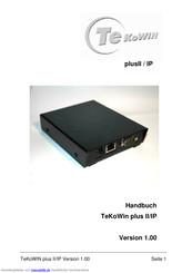 Tekowin plusII / IP Handbuch