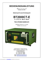 NorTec Electronics BT2000-942009-251 Bedienungsanleitung