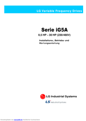 LG iG5A Series Installation Und Betriebsanleitung