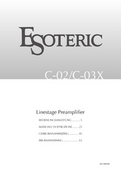 Esoteric C-03X Bedienungsanleitung