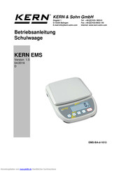 KERN EMS 12K1 Betriebsanleitung