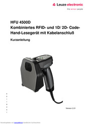 Leuze electronic HFU 4500D Kurzanleitung