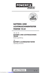 Powerfix Profi PAWSB 12 A1 Bedienungsanleitung