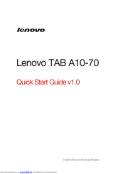 Lenovo A7600-F Anleitung