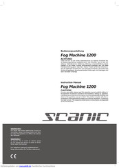Scanic Fog Machine 1200 Bedienungsanleitung