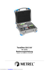 METREL TeraOhm XA 5 kV MI 3205 Bedienungsanleitung