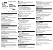 Casio GX-120S Bedlenungsanleitung