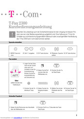 T-COM T-Fax 2300 Kurzbedienungsanleitung