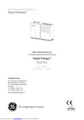 GE Consumer & Industrial Digital Energy SitePro 400 kVA Betriebsanleitung