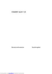 AEG FAVORIT 65411 VI Benutzerinformation