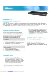 Raritan Dominion PX Kurzanleitung