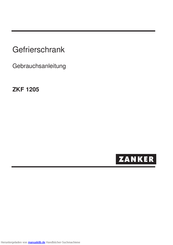 ZANKER ZKF 1205 Gebrauchsanleitung