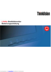 Lenovo ThinkVision L2440p Bedienungsanleitung