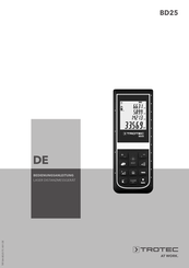 Trotec BD25 Kurzanleitung