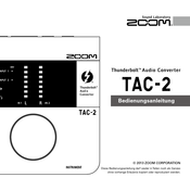 Zoom TAC-2 Bedienungsanleitung